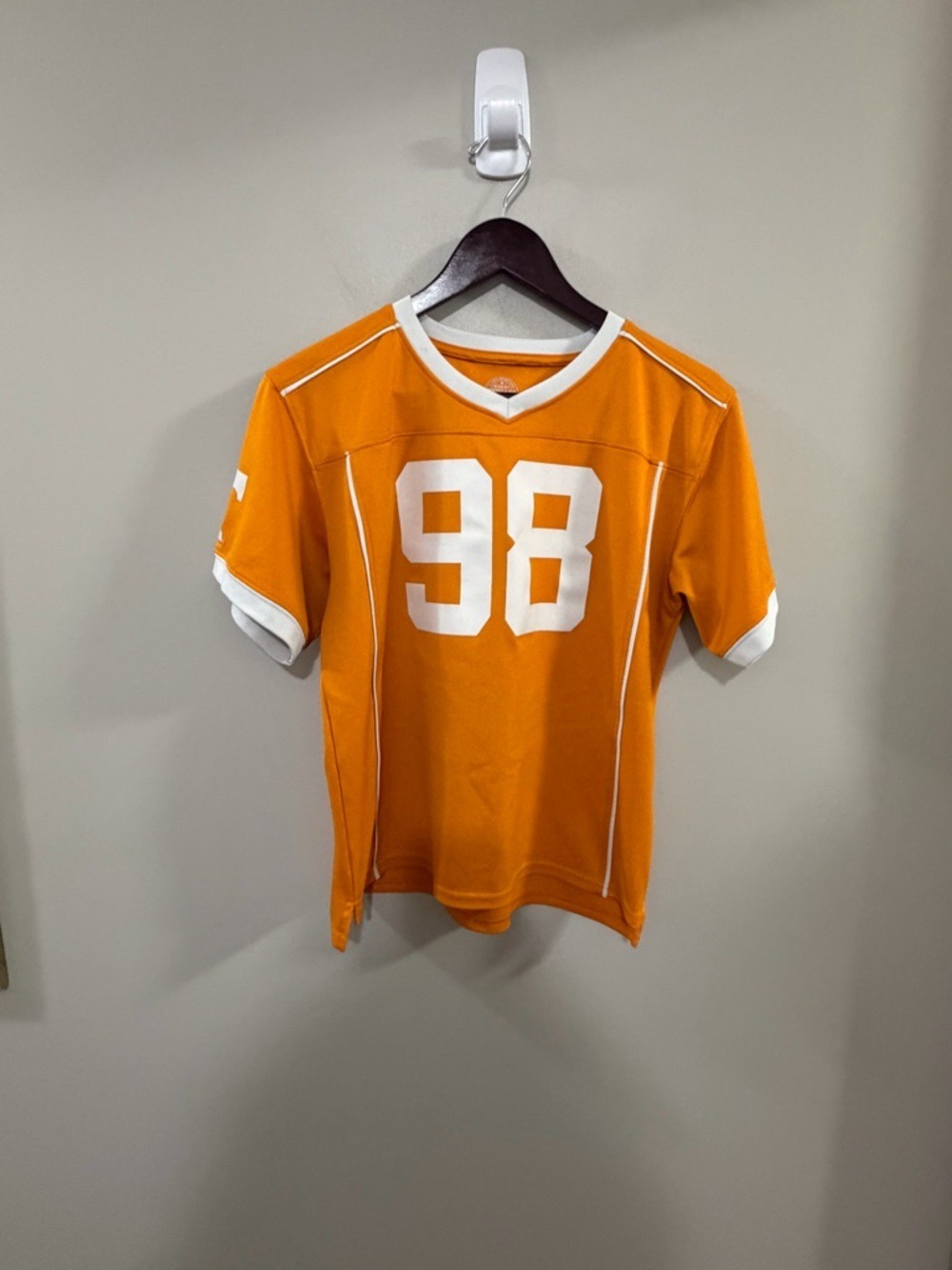 Rivalry Threads Orange and White Number 98 University of Tennessee Kids Jersey.
